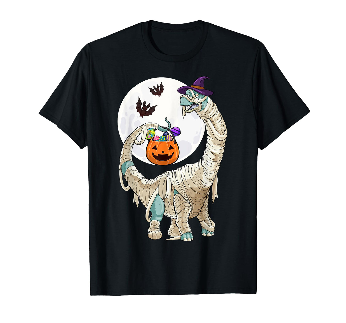 Halloween Zombie Mummy Dinosaur Witch Scary Boys Girls Kids T-Shirt