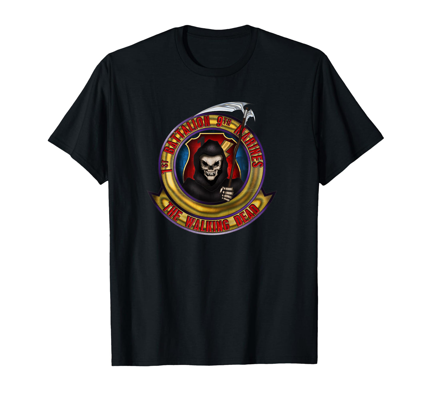 1st Battalion 9th Marines Walking Dead T-Shirt