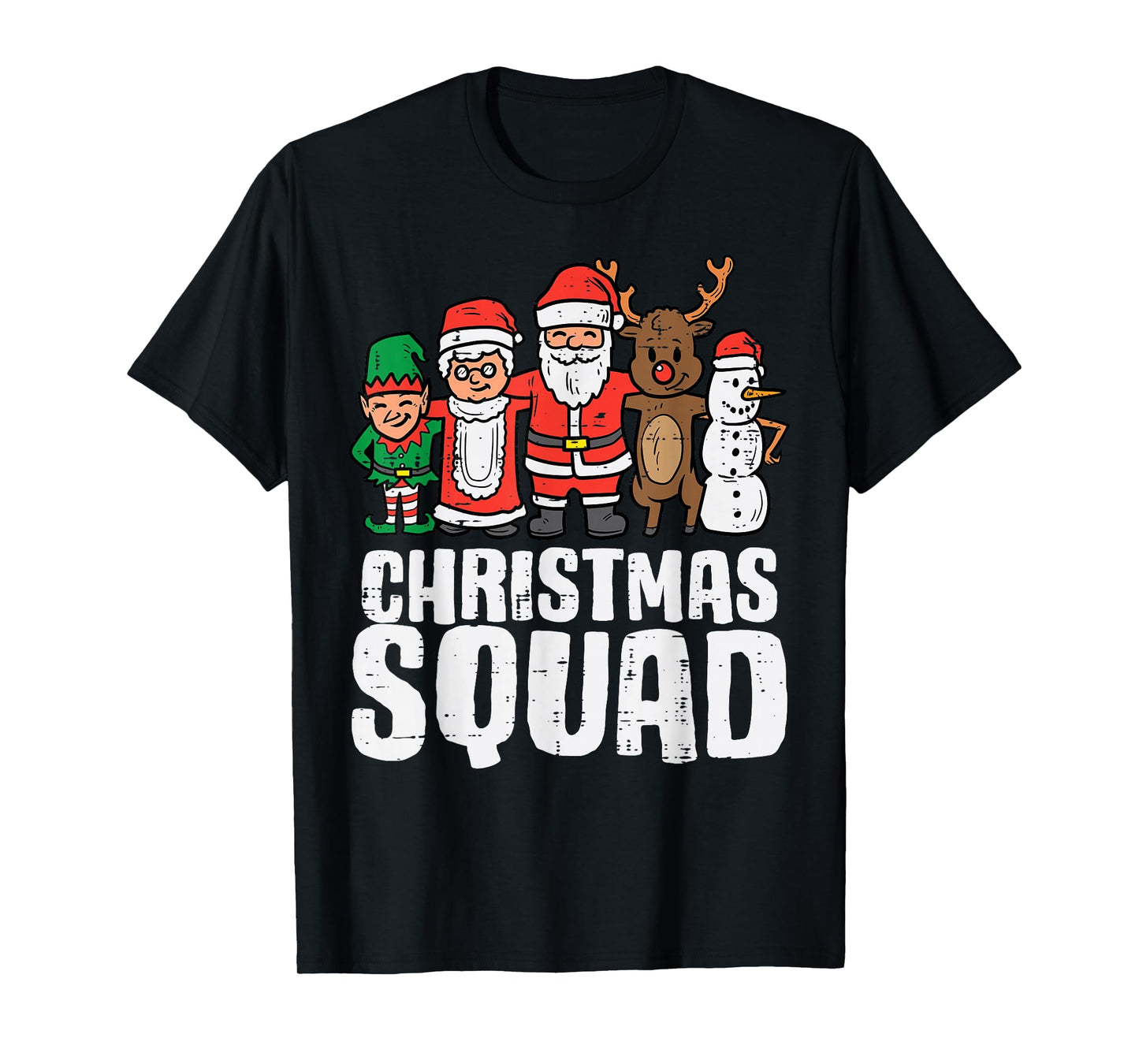 Christmas Squad Santa Elf Xmas Family Kids Boys T-Shirt