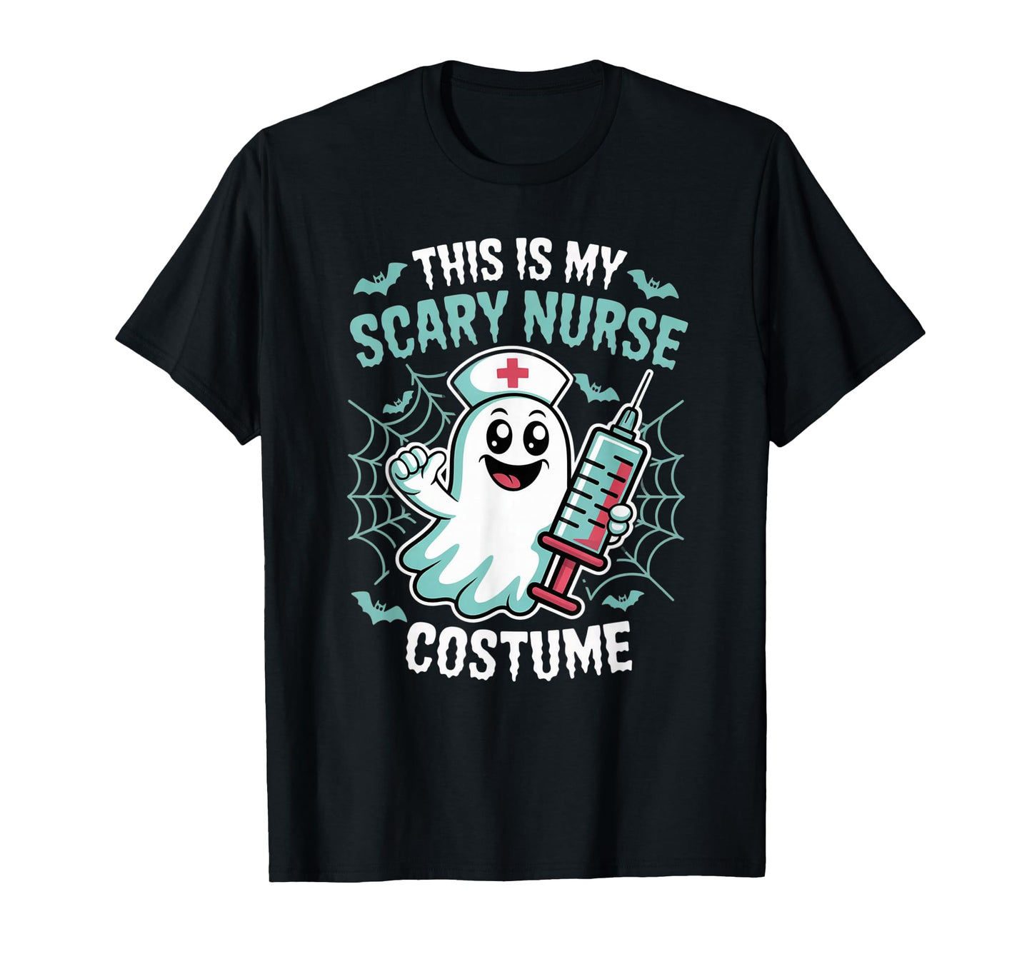 Halloween My Scary Nurse Costume Nurses who Loves Nursing T-Shirt