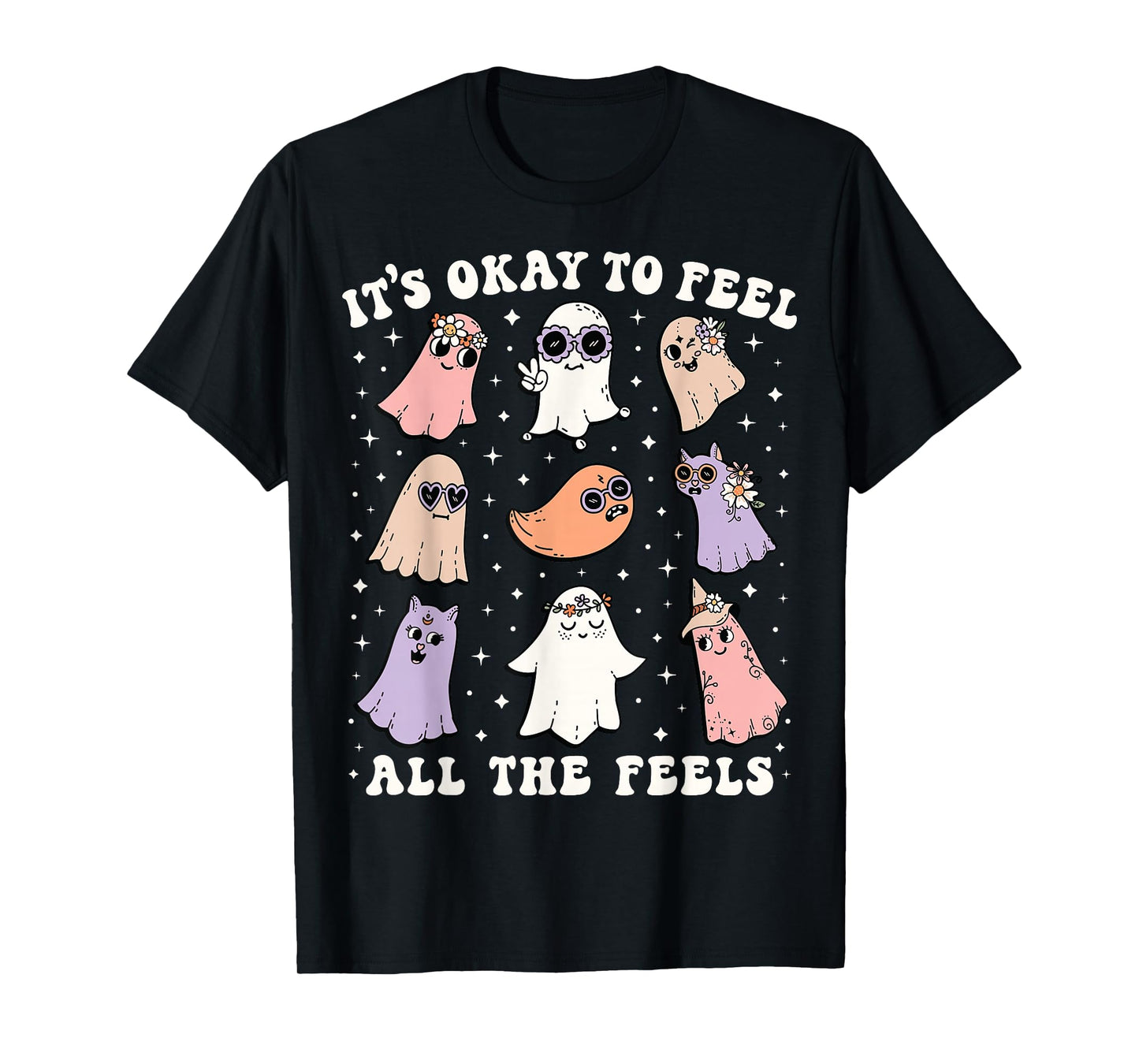 It’s Okay to Feel All the Feels Special Ed Teacher Halloween T-Shirt