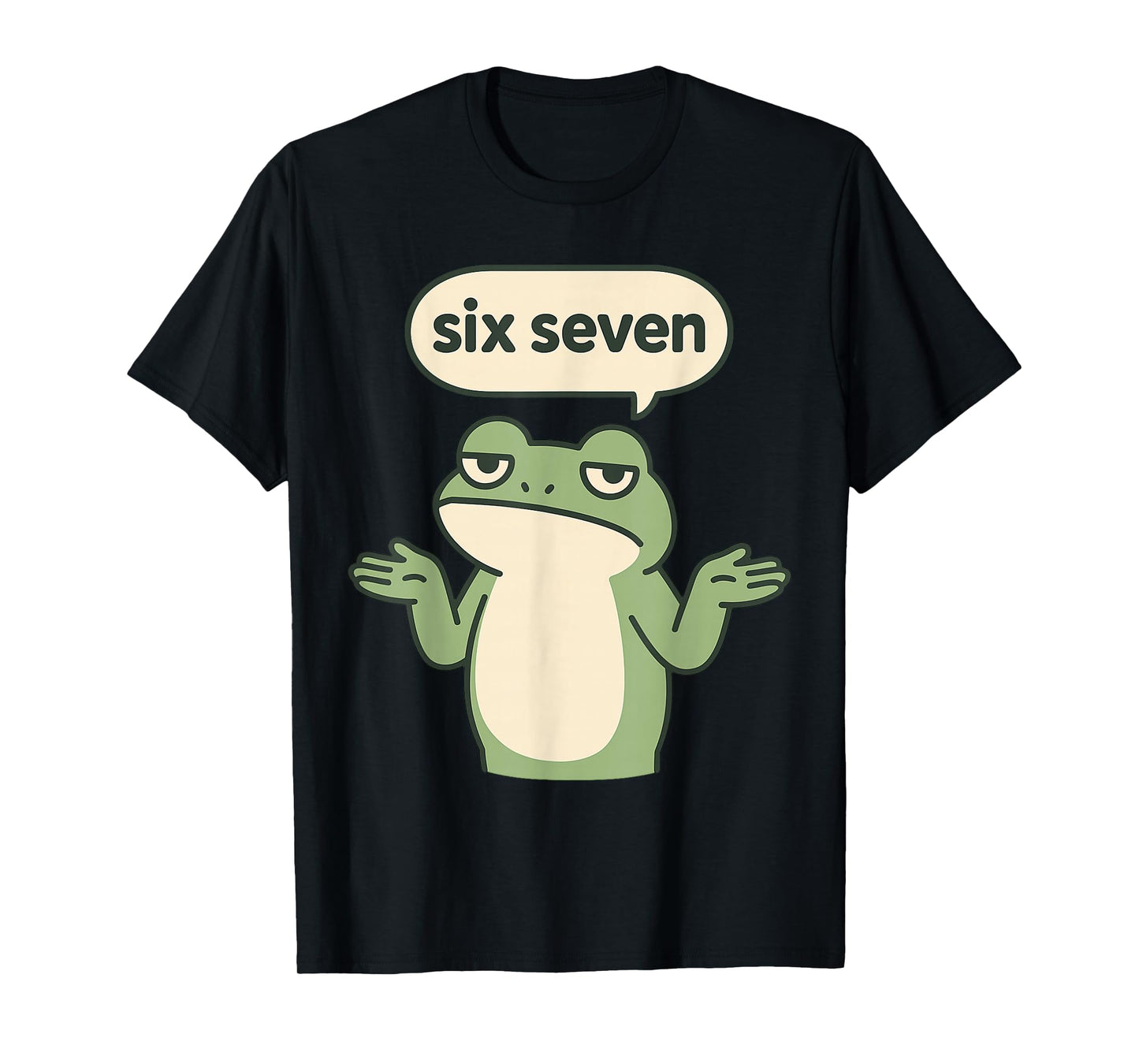 Funny 6-7 Frog Meme Brainrot Gaming Kids Humor T-Shirt