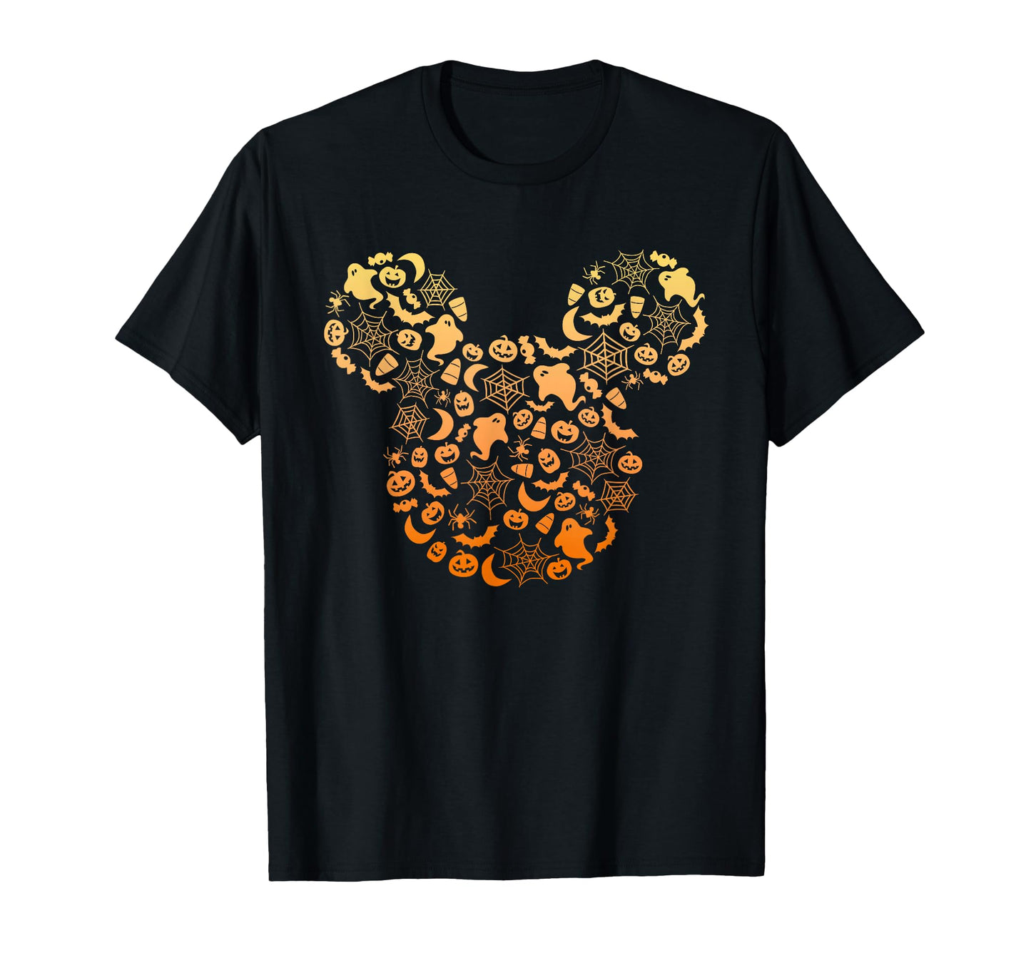 Disney Mickey Mouse Halloween Ghosts & Pumpkins Gradient T-Shirt
