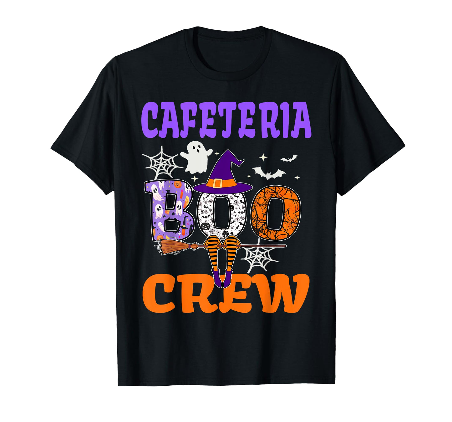 Cafeteria Boo Crew Spooky Ghost Funny Halloween Costume T-Shirt
