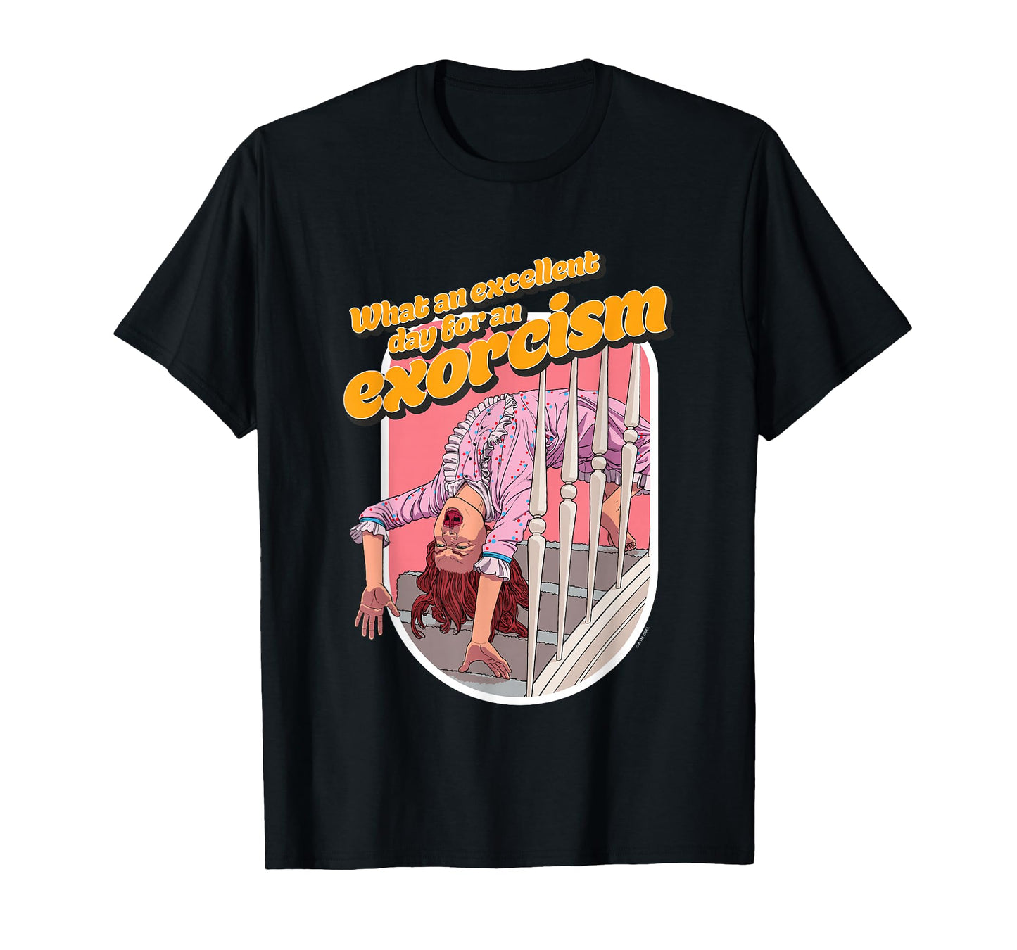 The Exorcist What An Excellent Day For An Exorcism Stairs T-Shirt
