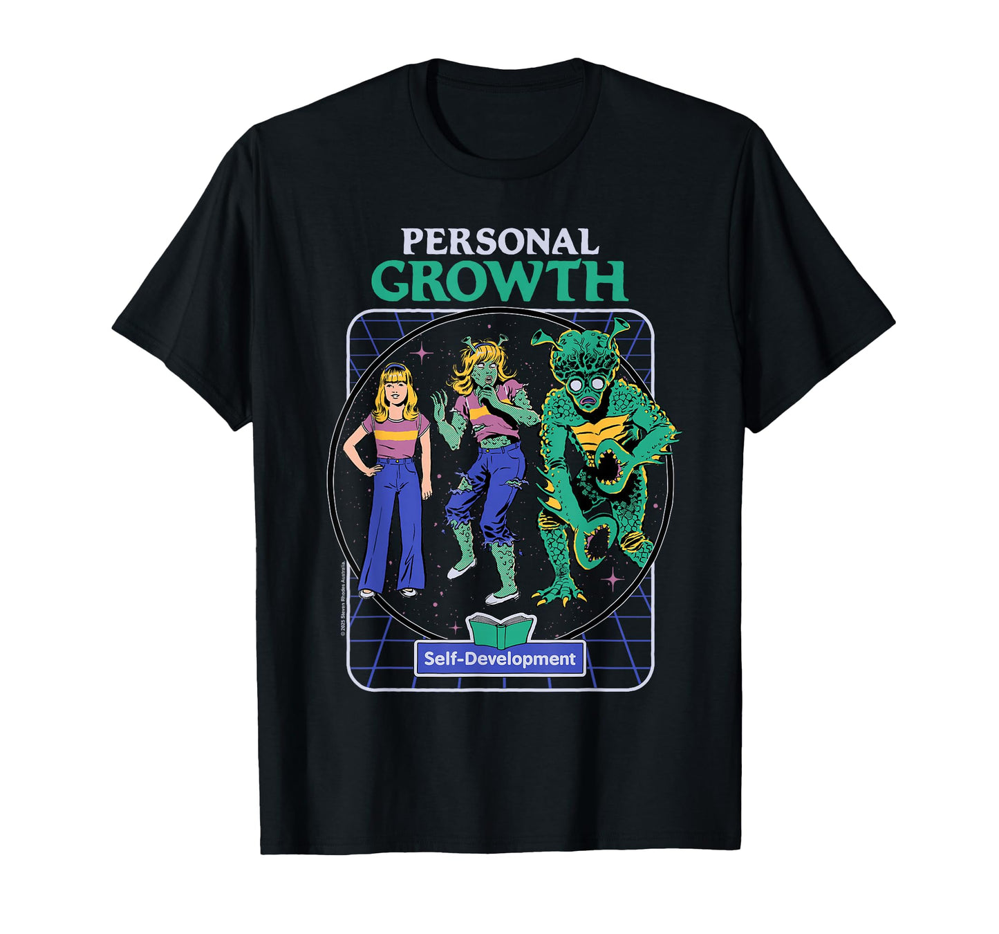 Personal Growth Alien Sarcastic Retro Funny Adult Humor T-Shirt