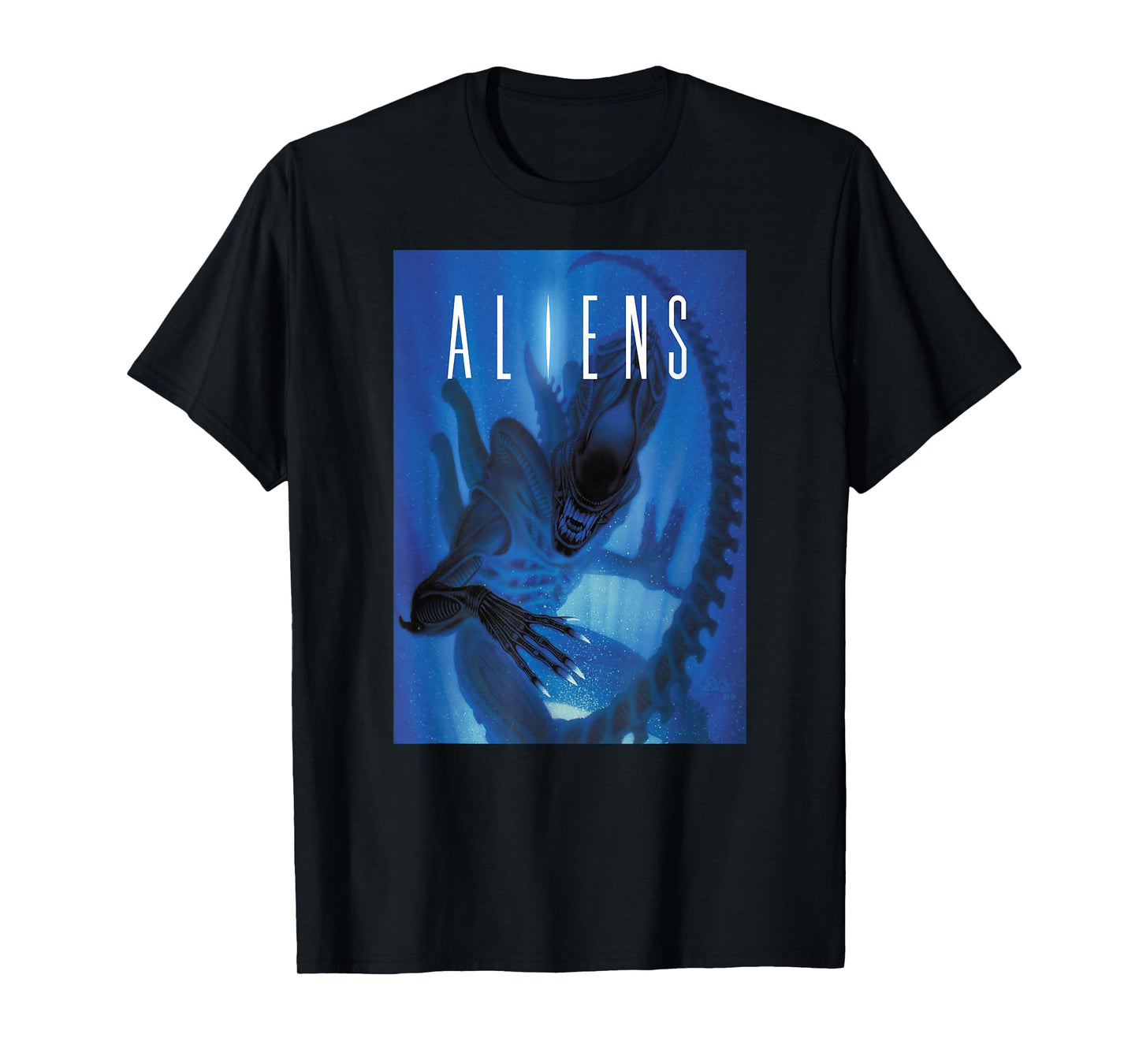 Aliens Xenomorph Blue Light T-Shirt