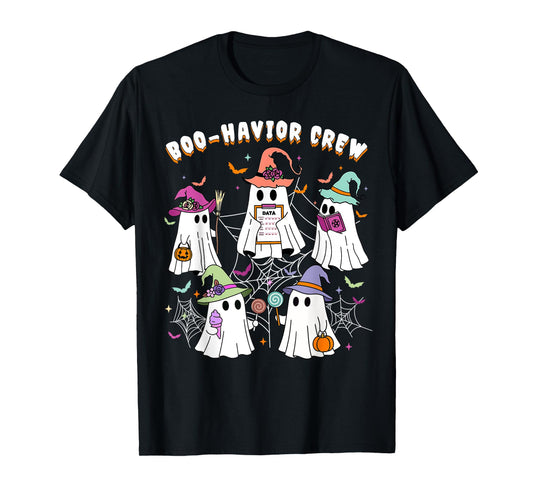 Boo-Havior Crew Behavior Analyst ABA Funny Ghost Halloween T-Shirt