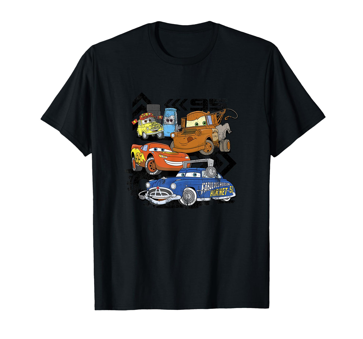 Disney Pixar Cars Radiator Springs Residents Distressed V2 T-Shirt