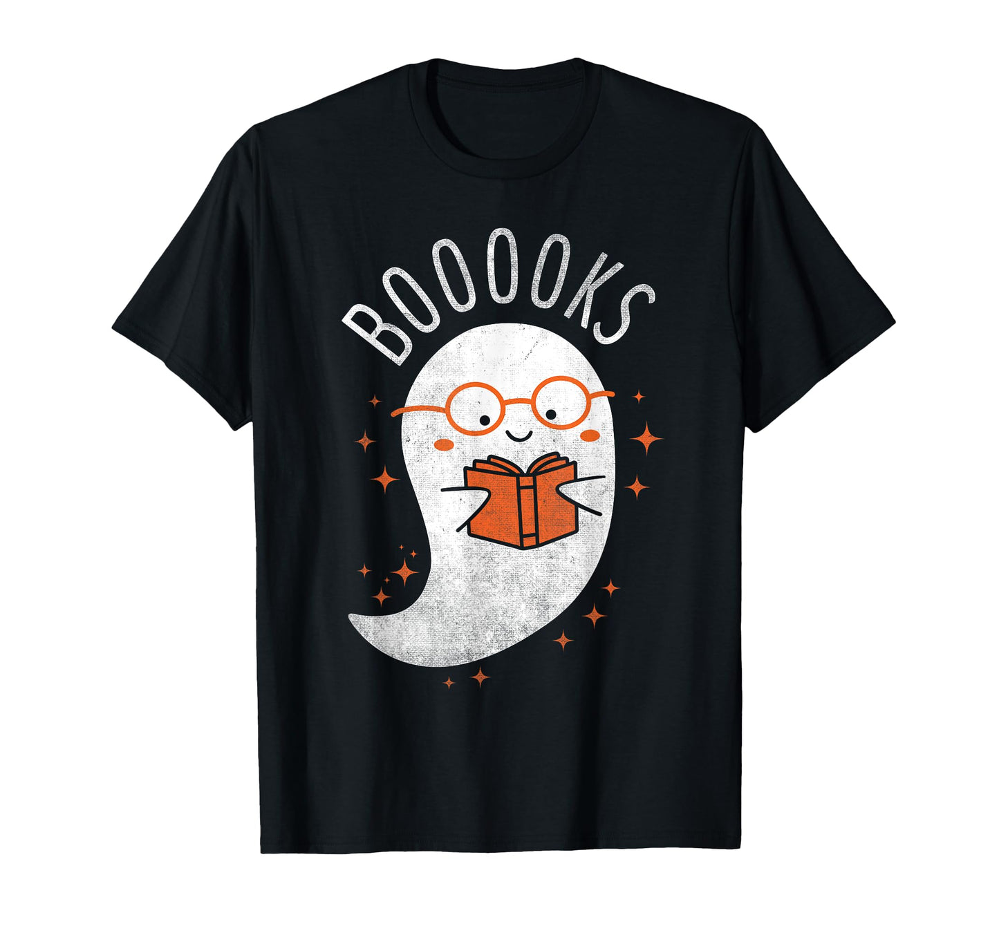 Booooks Ghost Funny Halloween Teacher Book Library Reading T-Shirt