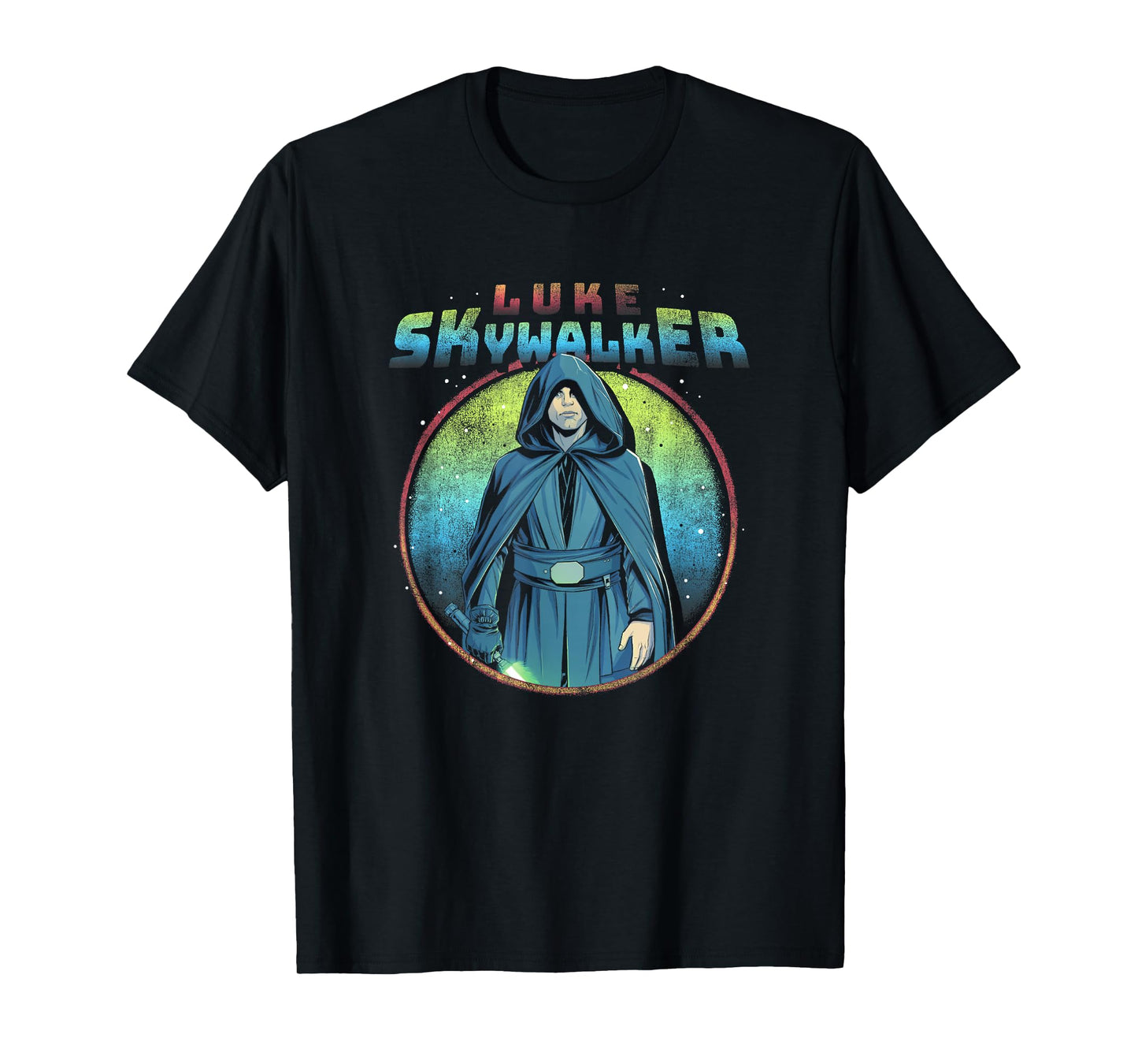 Star Wars: The Mandalorian Luke Skywalker Neon Circle T-Shirt