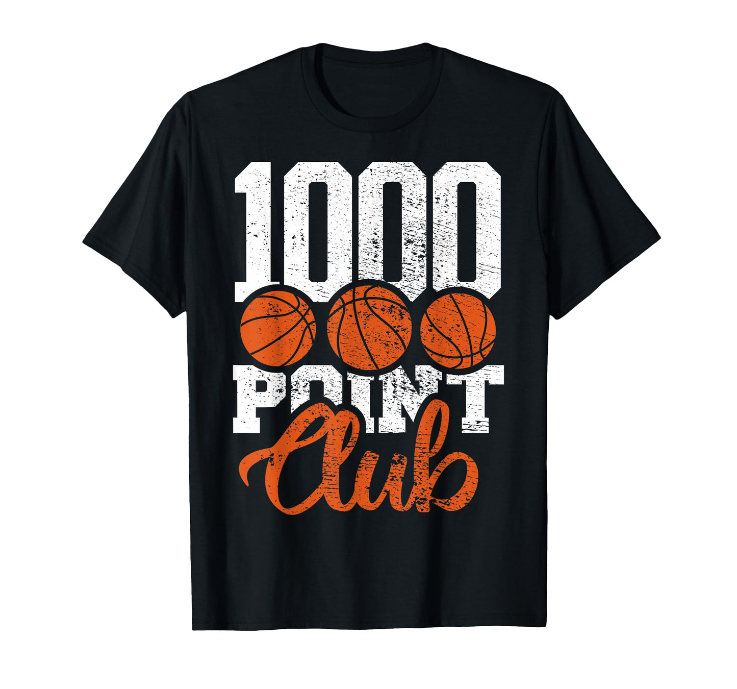 1000 Points Basketball Club Scorer Squad Basketball Player T-Shirt