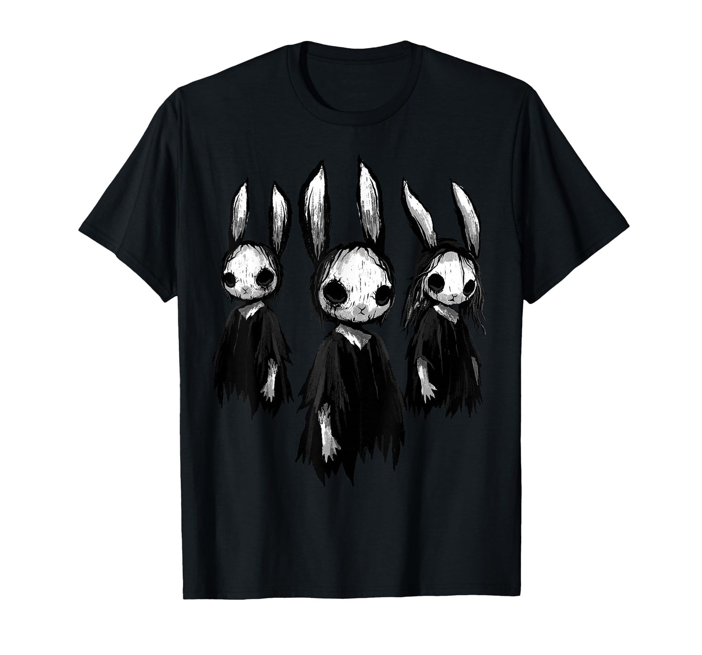 Gothic Shirt Creepy Bunny Goth Rabbit Evil Bunnies Weirdcore T-Shirt