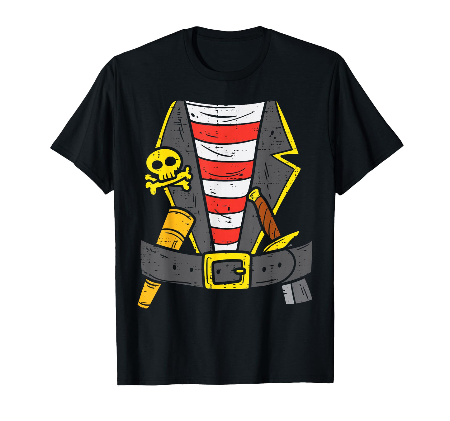 Buccaneer Pirate Carribean Costume Halloween Men Boys Kids T-Shirt