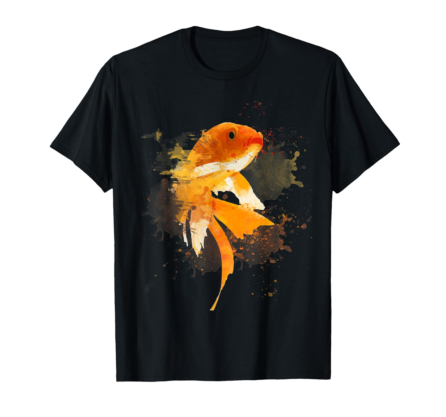 Watercolor Koi Fish Design Japanese Carp Art T-Shirt