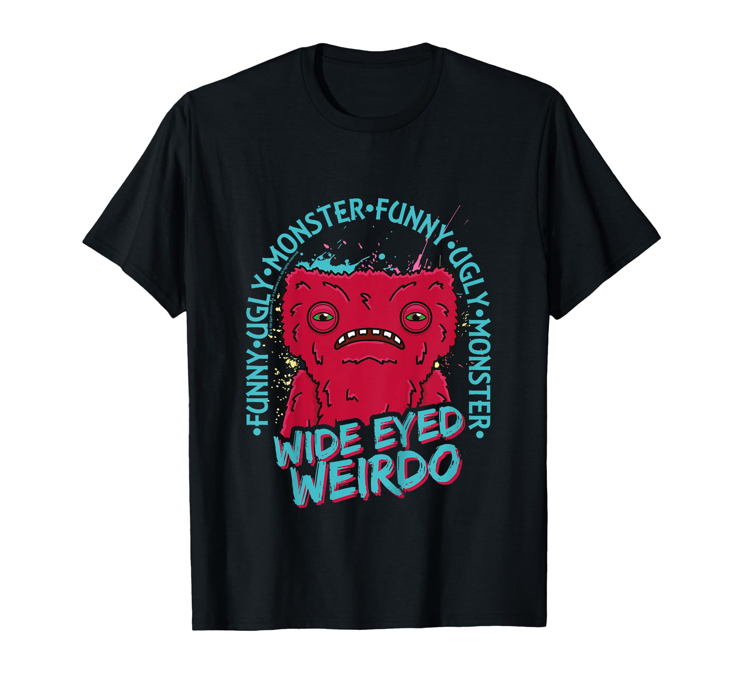 Kids Fuggler Wide Eyed Weirdo Originals Funny Ugly Monster Kids T-Shirt