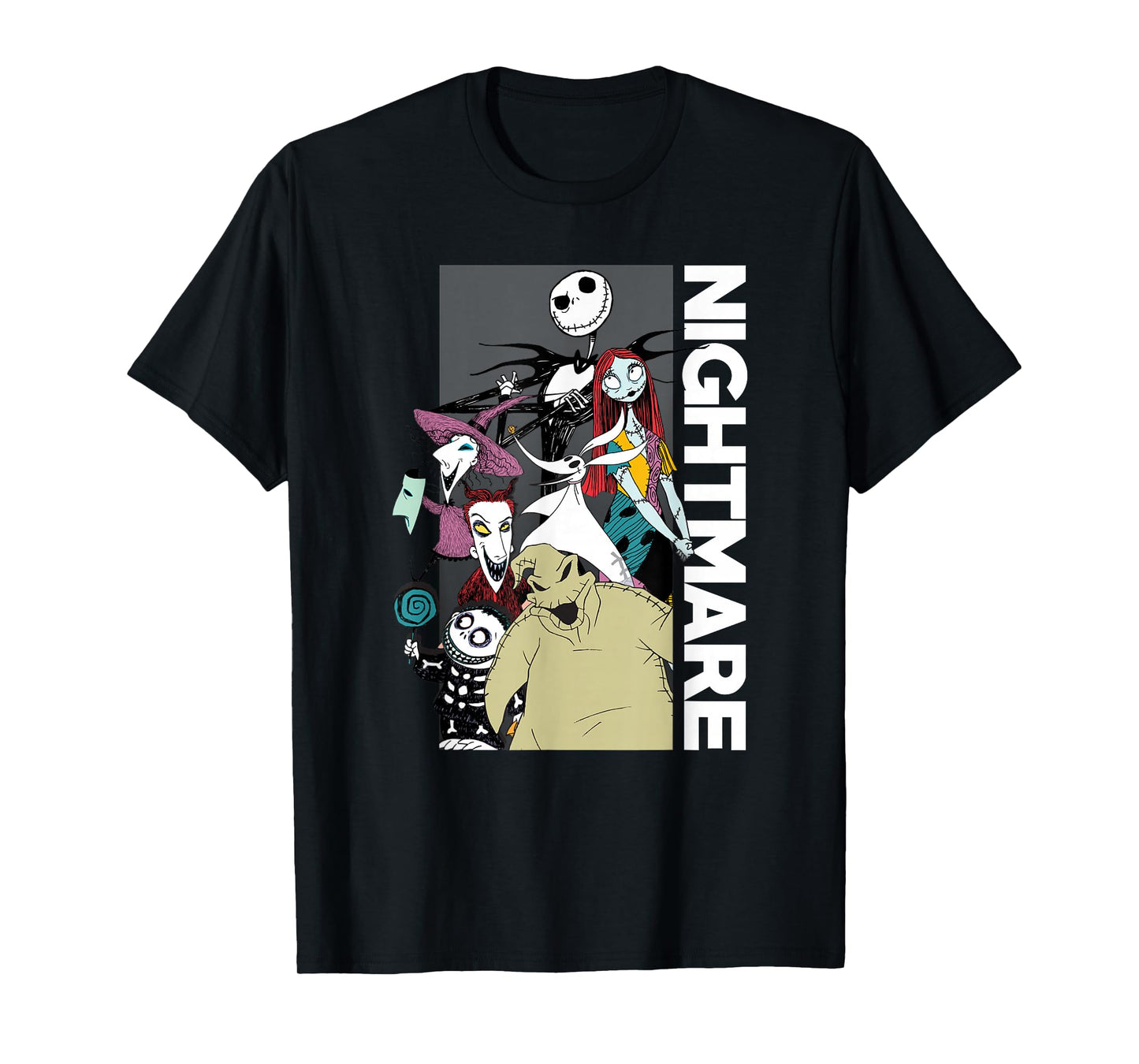 Disney The Nightmare Before Christmas Group Shot Poster T-Shirt