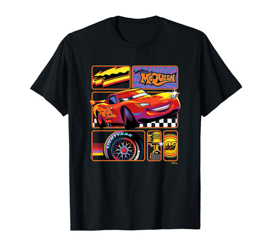 Cars - Lightning McQueen Grid T-Shirt