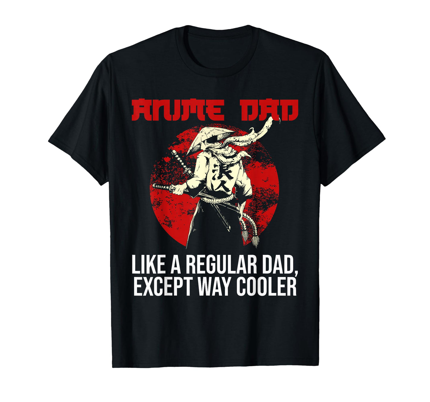 Anime DAd Like A Regular Dad Except Way Cooler Noodles Anime T-Shirt, Black, Small
