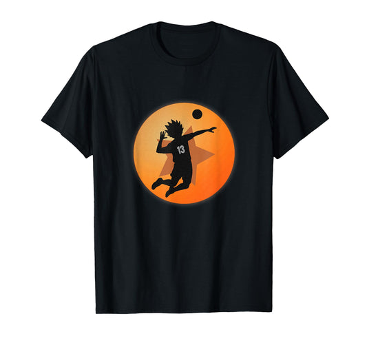 Anime Merch Japanese Number 13 Star Anime Volleyball T-Shirt