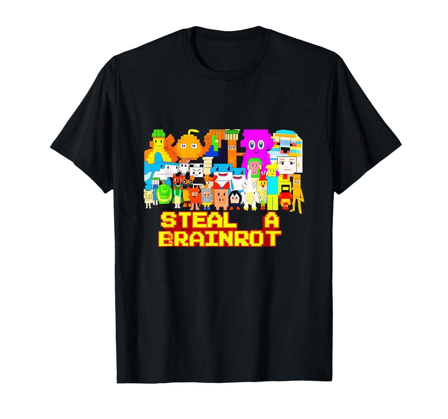 Steal a Brainrot Meme Video Game Kids Gamers T-Shirt