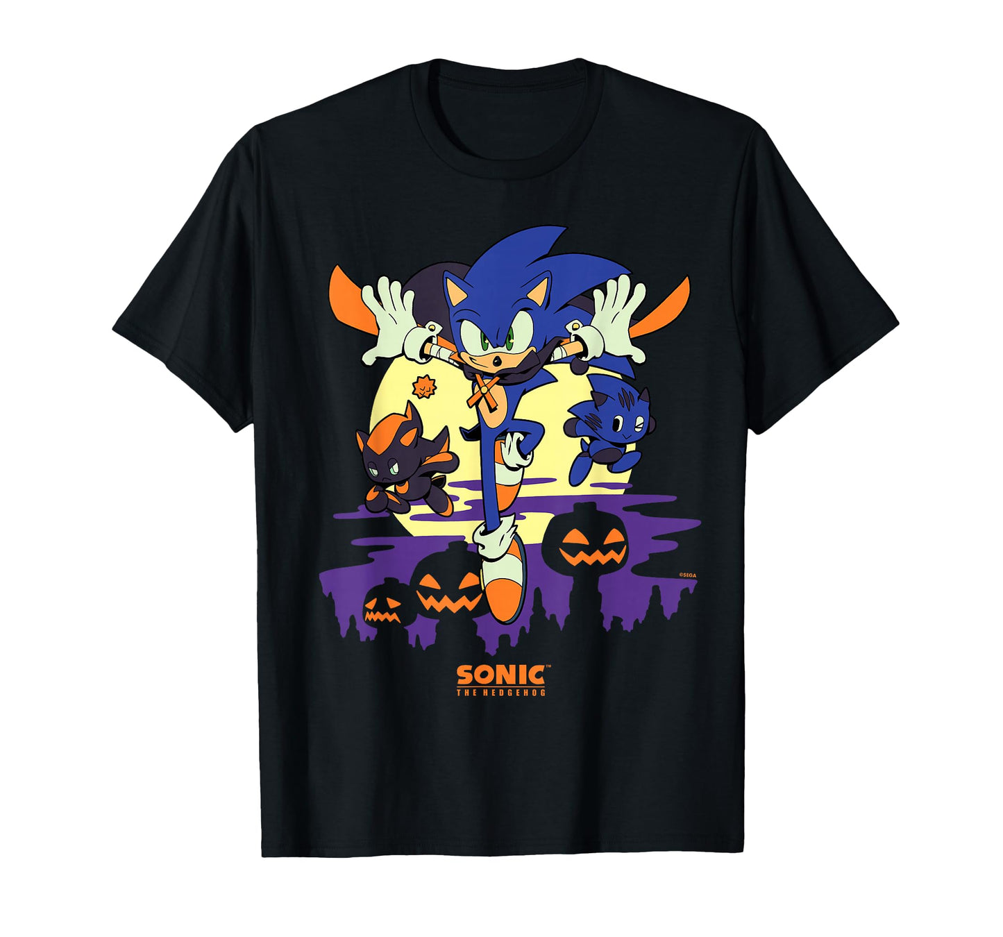 Sonic The Hedgehog - Chao Tales Halloween Moonlight Haunt T-Shirt
