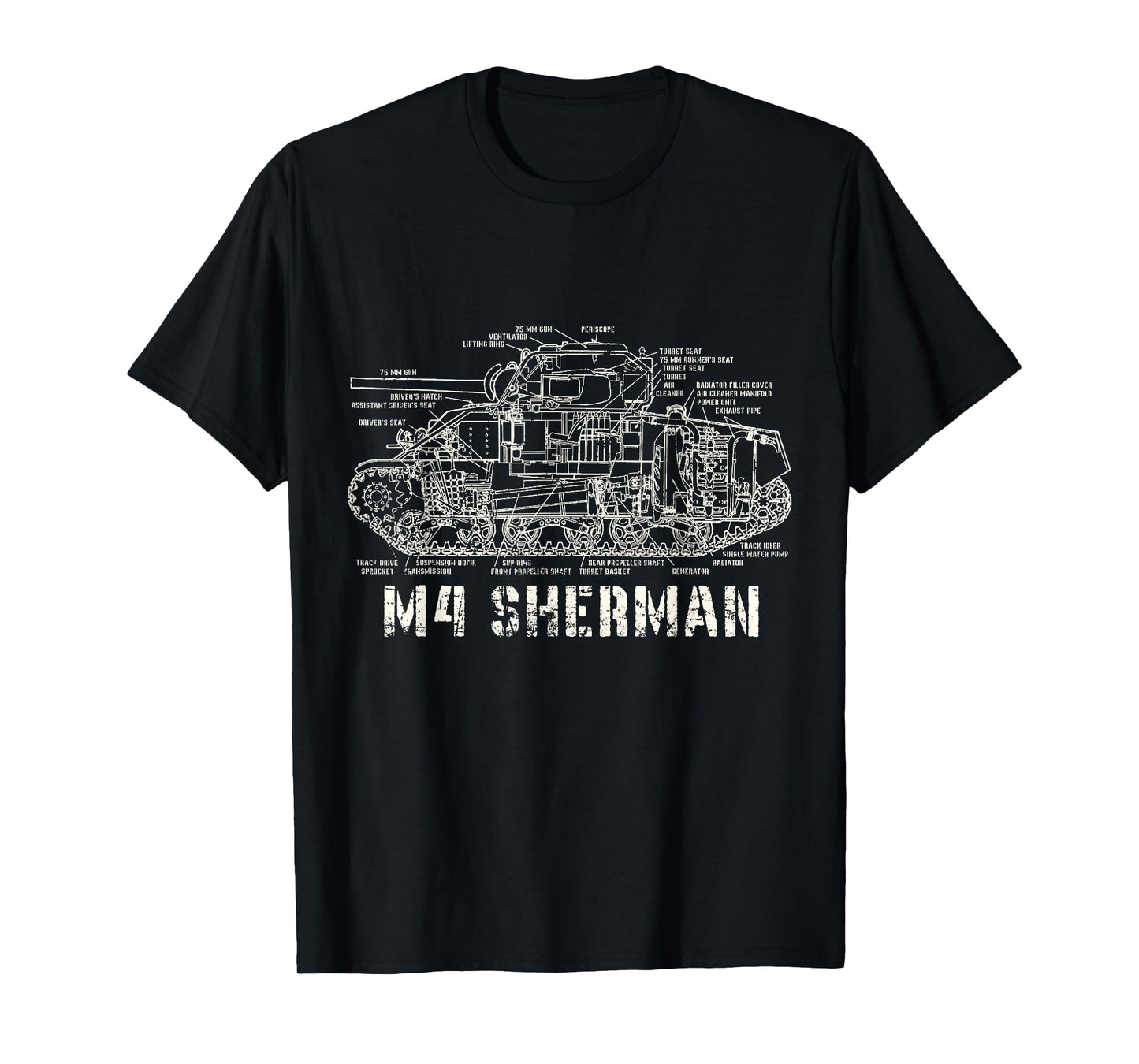 M4 Sherman WWII Army Tank Military T-Shirt