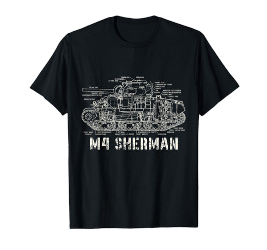 M4 Sherman WWII Army Tank Military T-Shirt