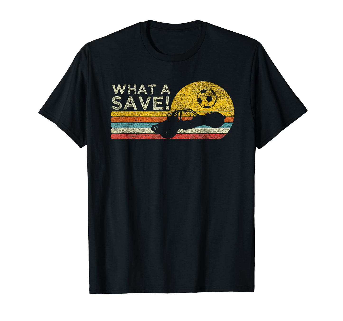 What a save Vintage Retro Rocket Soccer Car League T-Shirt