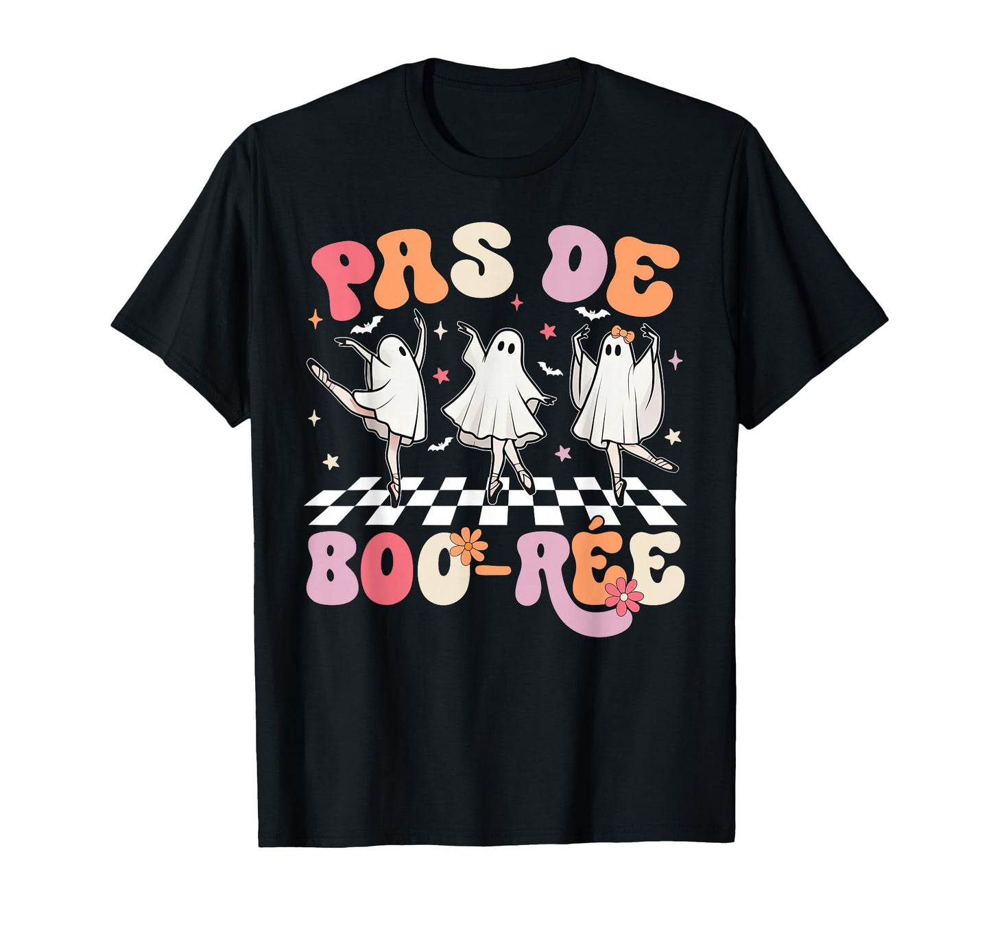 Halloween Dance Teacher Pas De BOO-rée Ghost Ballet Dancer T-Shirt