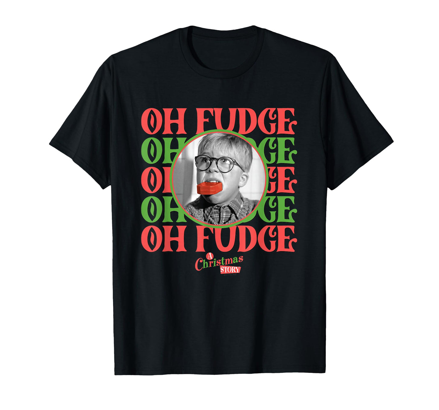 A Christmas Story - Oh Fudge Stacked T-Shirt