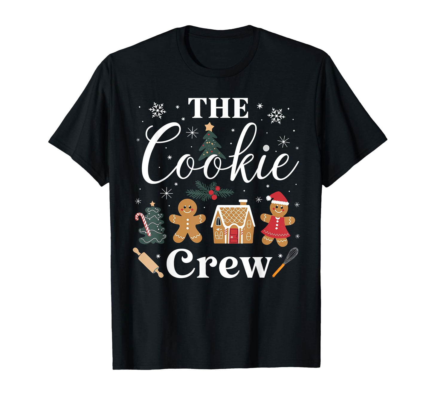 The Cookie Crew Christmas Baking Cookie Lover Kids Women T-Shirt