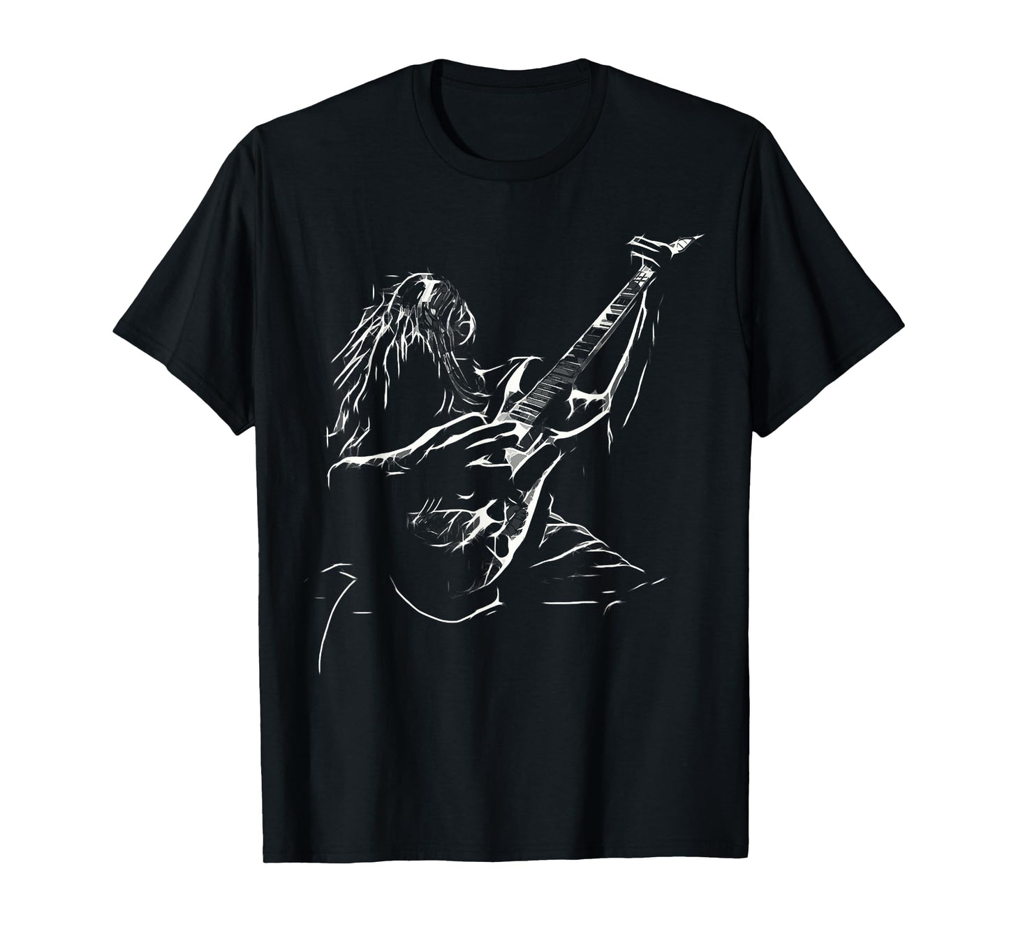 Heavy Metal Guitar Rocker Rock Star Music Rock and Roll T-Shirt