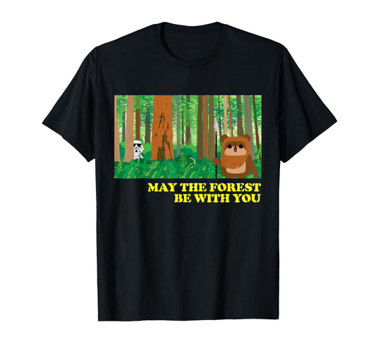 Star Wars Ewok May the Forest Be With You T-Shirt