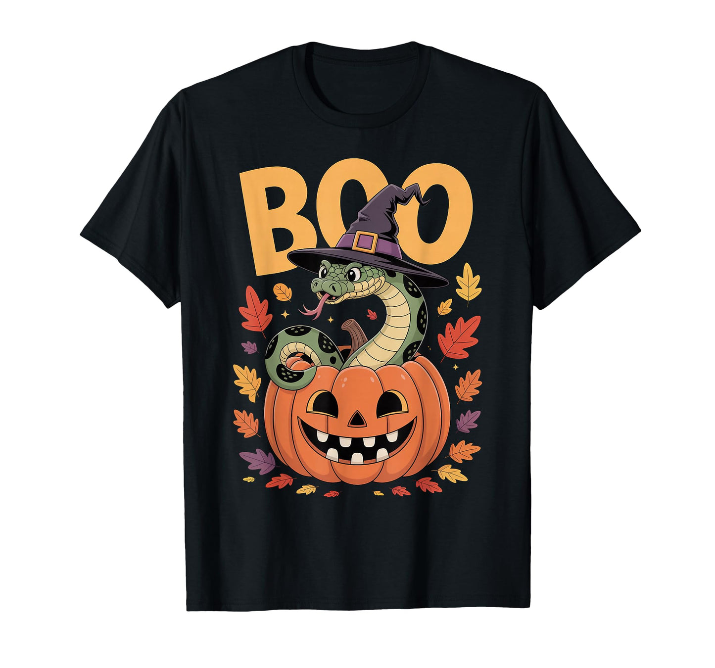 Anaconda Snake Costume on Pumpkin Halloween Anaconda Snake T-Shirt