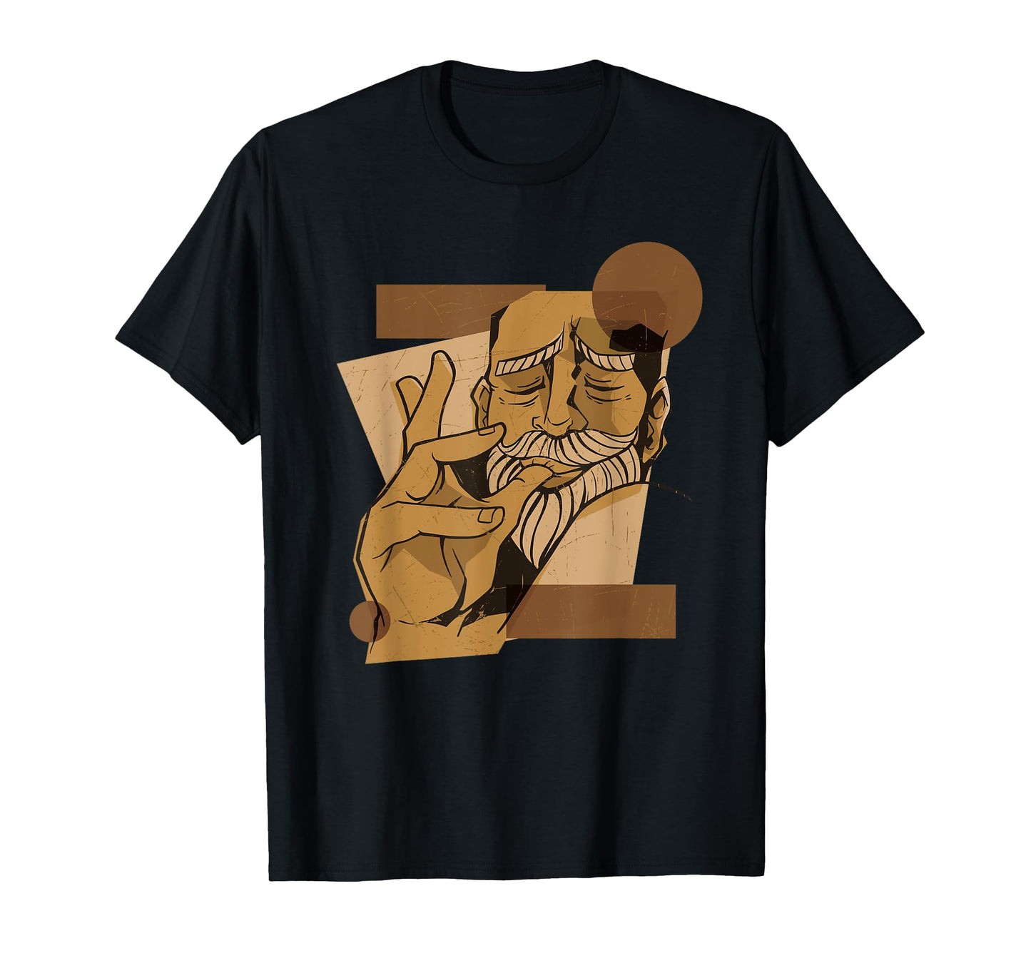 Man Licking Fingers Lick Food Delicious Cartoon T-Shirt