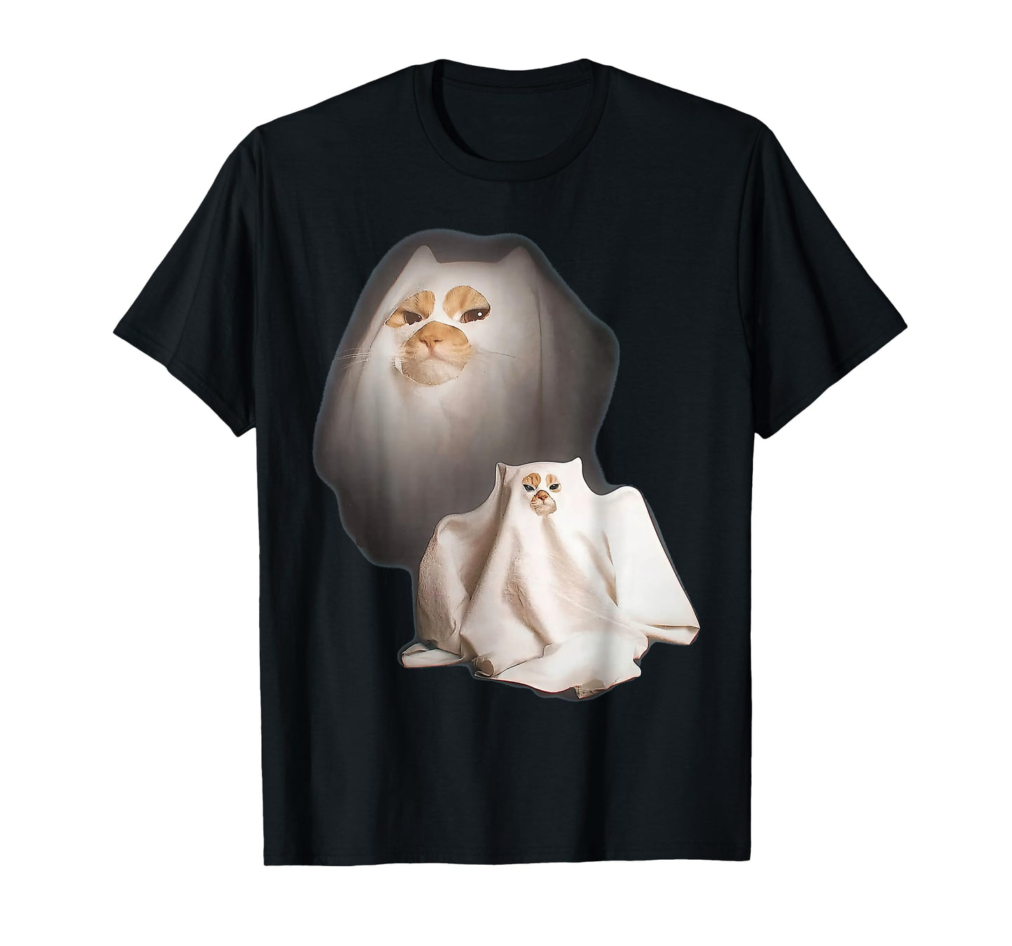 Ghost Cat Meme Halloween T-Shirt