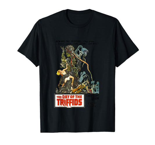 The Day of the Triffids, Sci-fi horror monster movie poster T-Shirt