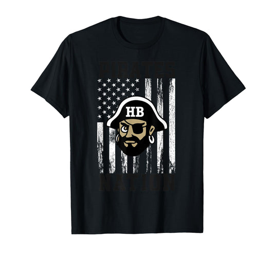Harbor Beach Pirates Logo Nation HS T-Shirt