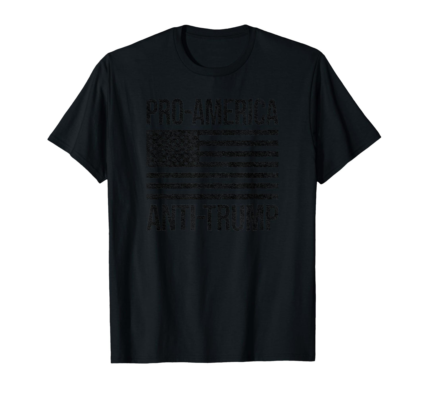 PRO America Anti Trump US American Flag Patriot T-Shirt