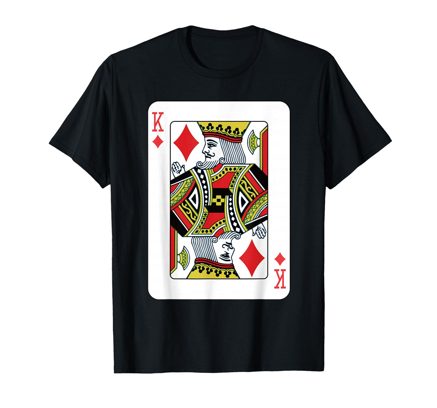 King of Diamonds Playing Card Poker T-Shirt