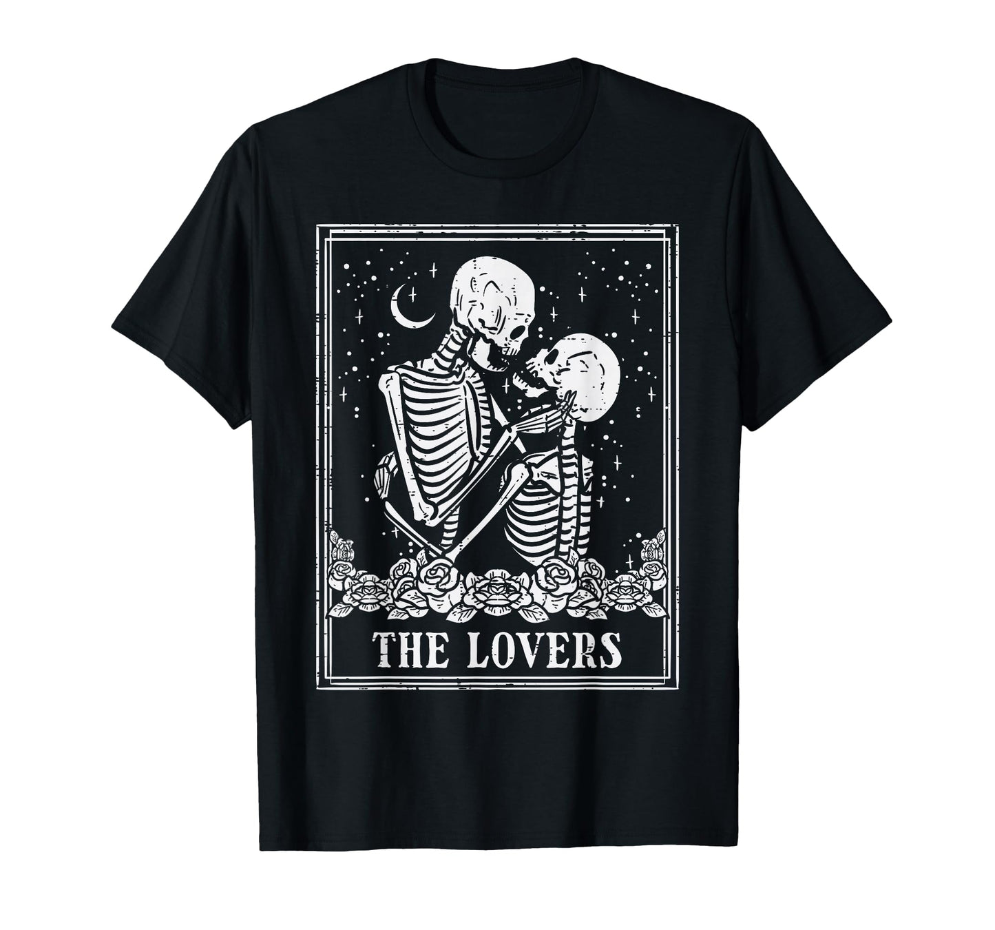 Halloween Skeleton Tarot The Lovers Couple Costume Men Women T-Shirt