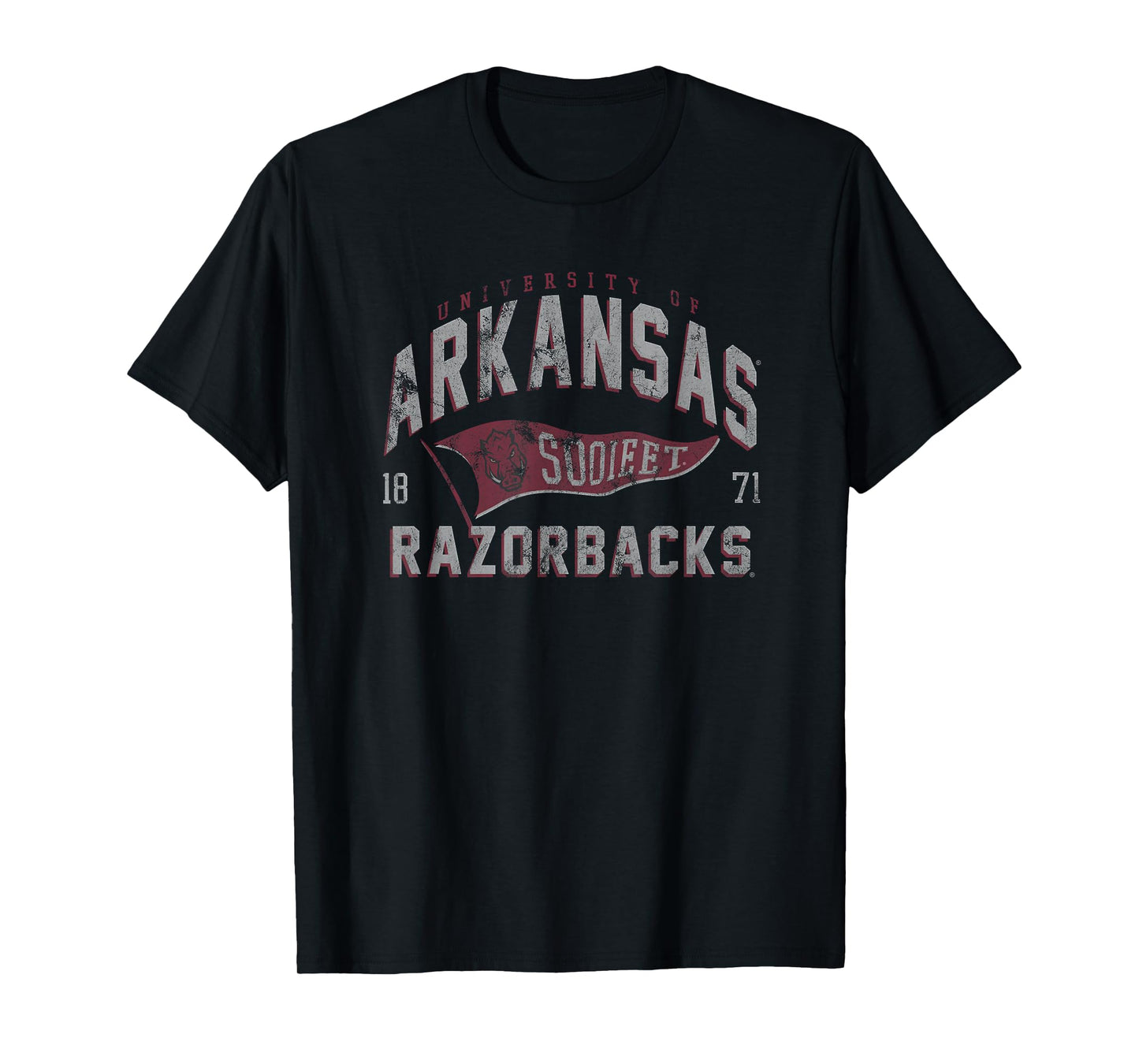 University of Arkansas Razorbacks Distressed Spirit Flag T-Shirt