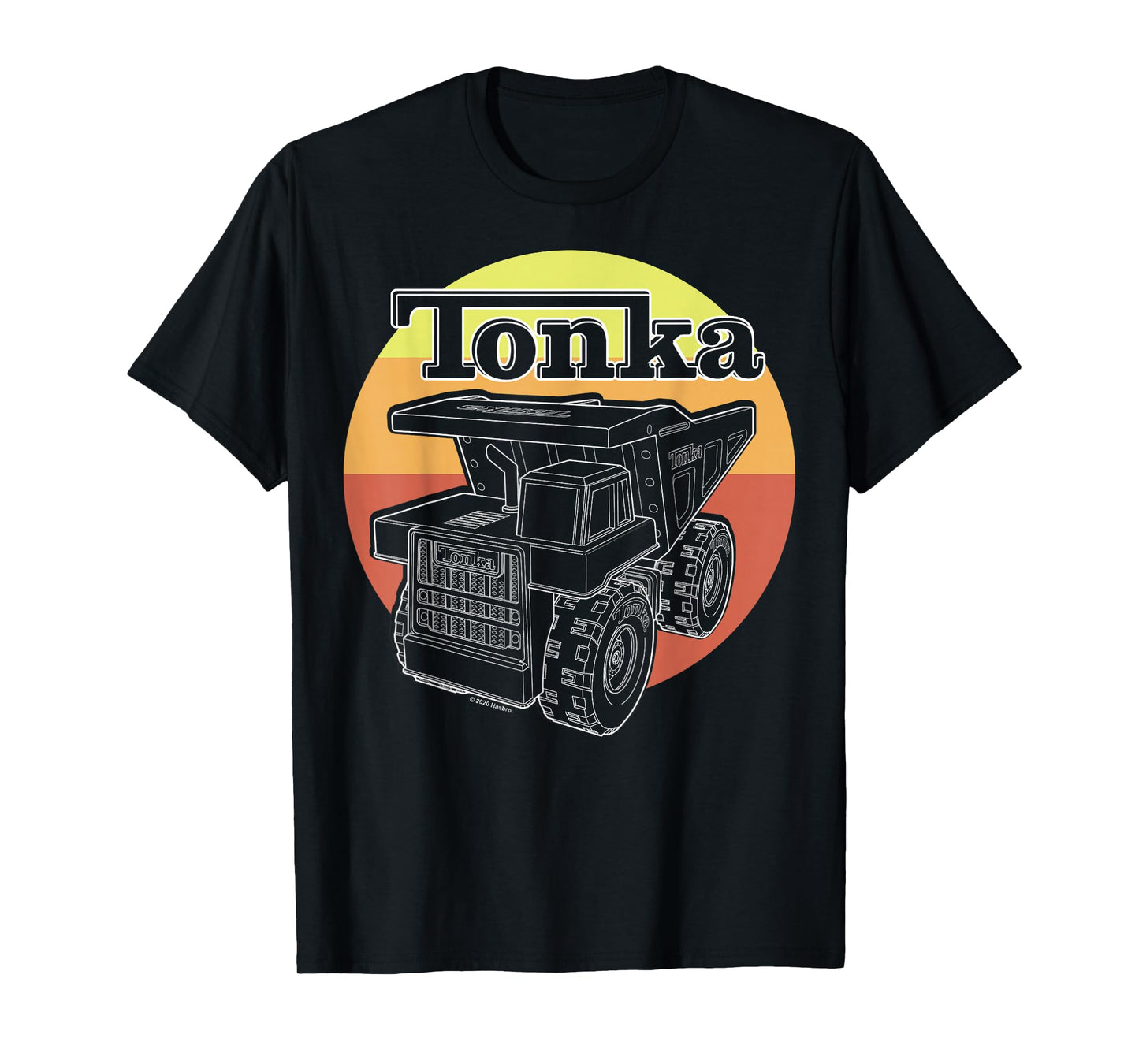 Tonka Retro Sunset Stripe Vintage Truck Logo T-Shirt