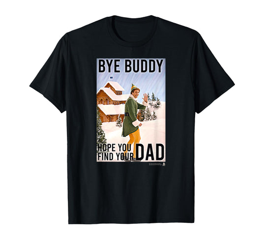 Elf Bye Buddy Heading Home for the Holidays Funny Christmas T-Shirt