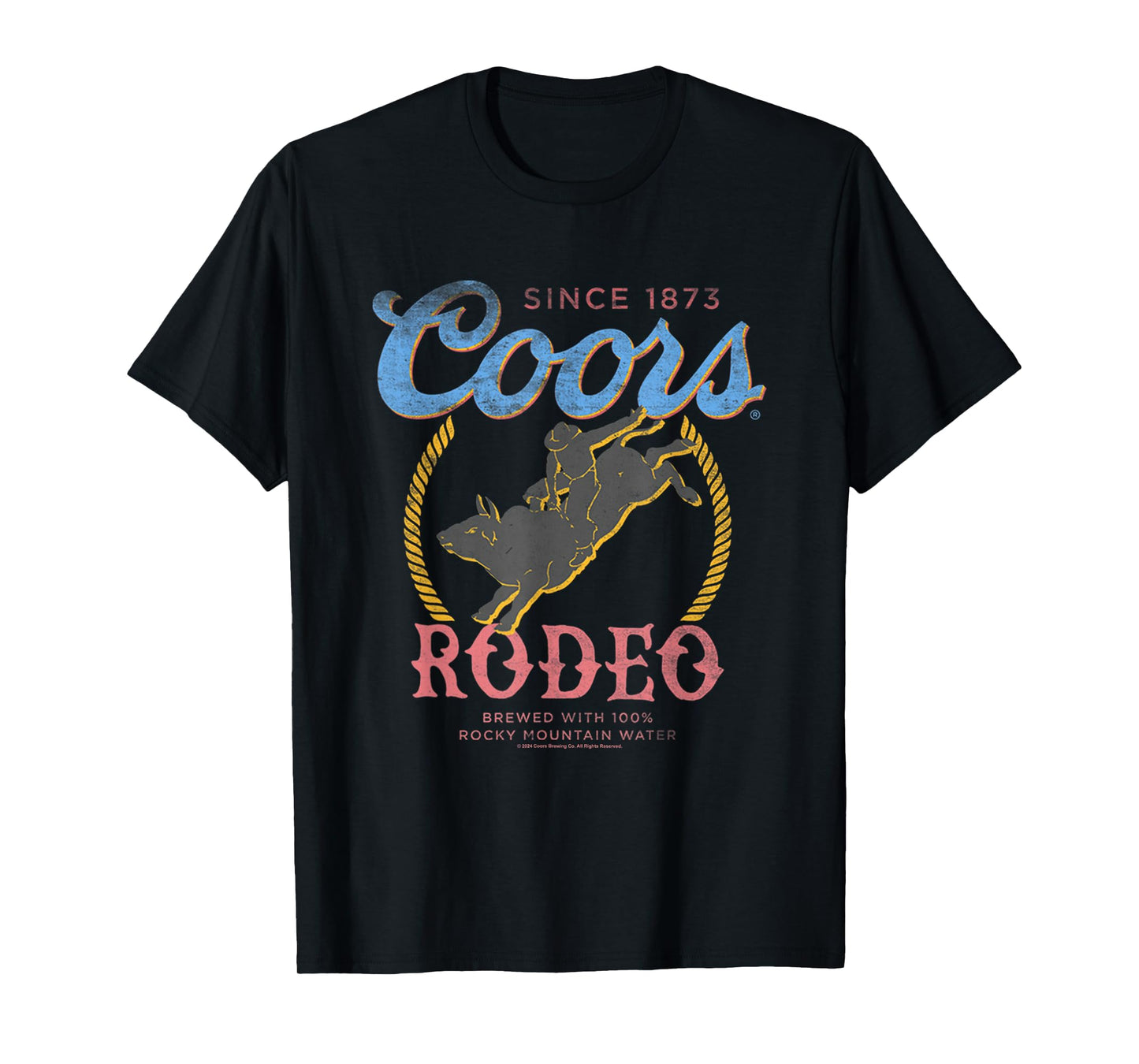 Coors Rodeo Since 1873 100% Rocky Mountain Water Vintage T-Shirt
