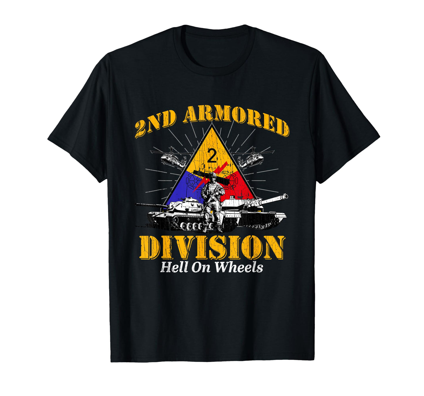 2nd Armored Division Veteran Fort Hood Texas 2nd Armored Div T-Shirt