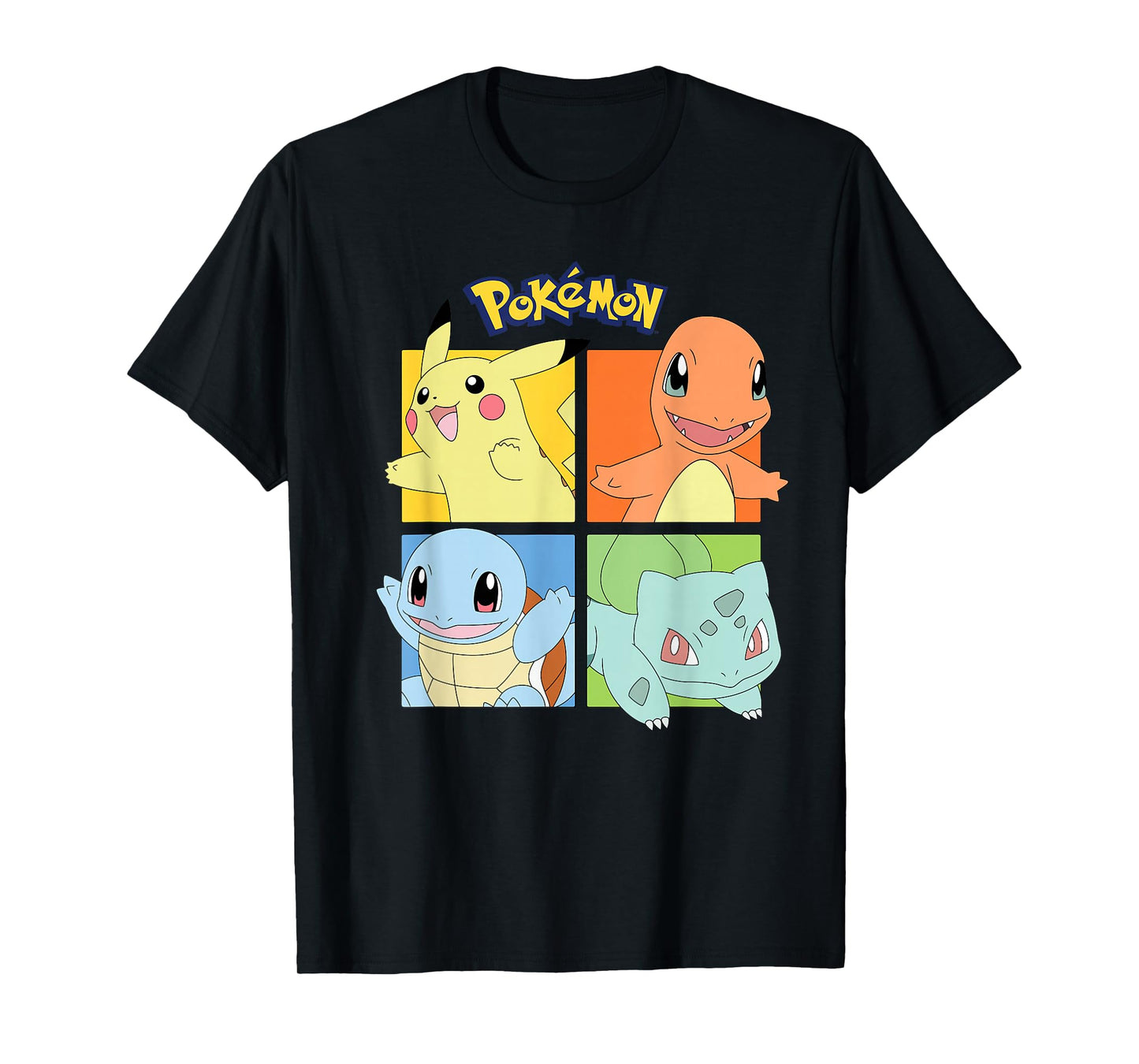 Pokémon - Pikachu Charmander Squirtle Bulbasaur Kanto Region T-Shirt