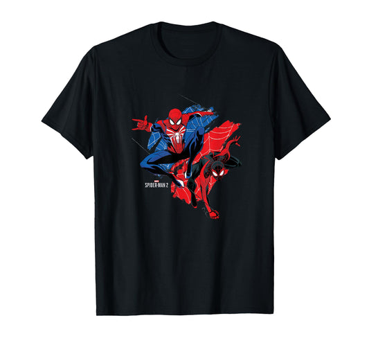 Marvel Spider-Man 2 Peter & Miles Epic Swing T-Shirt