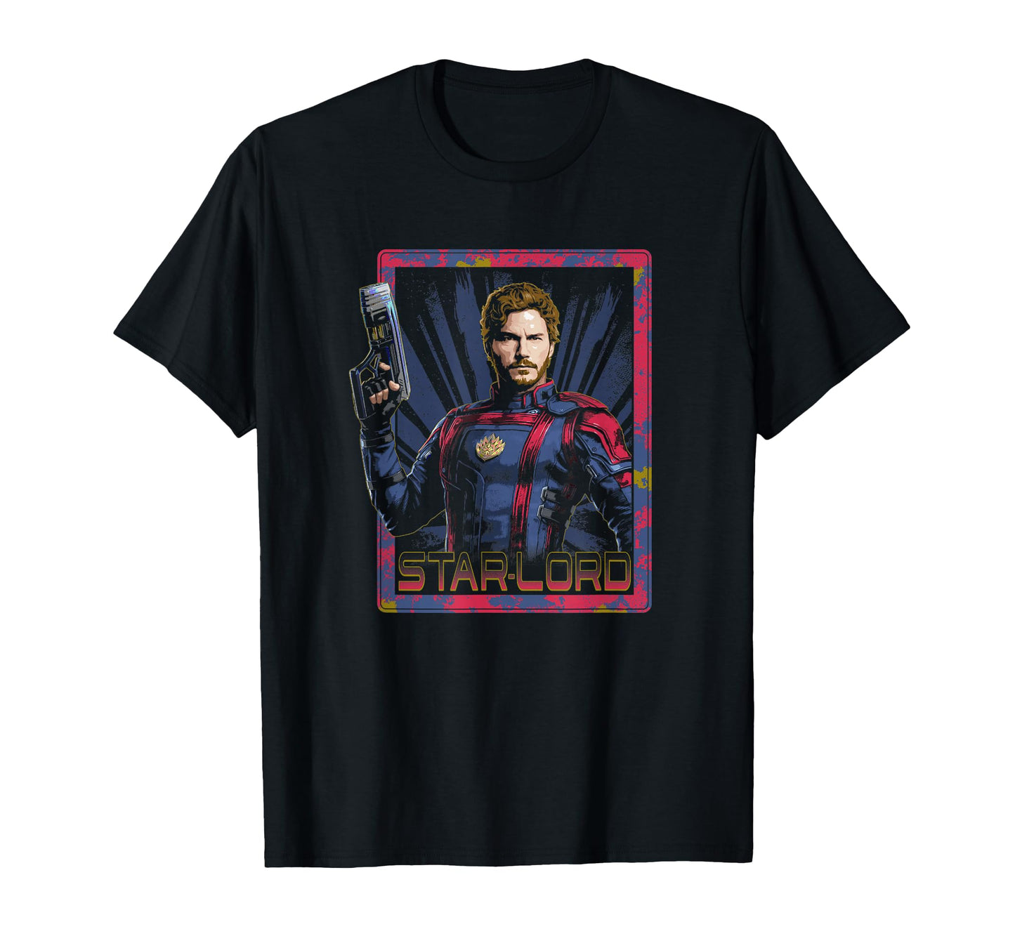 Marvel Guardians of the Galaxy Vol. 3 Star-Lord Retro Card T-Shirt